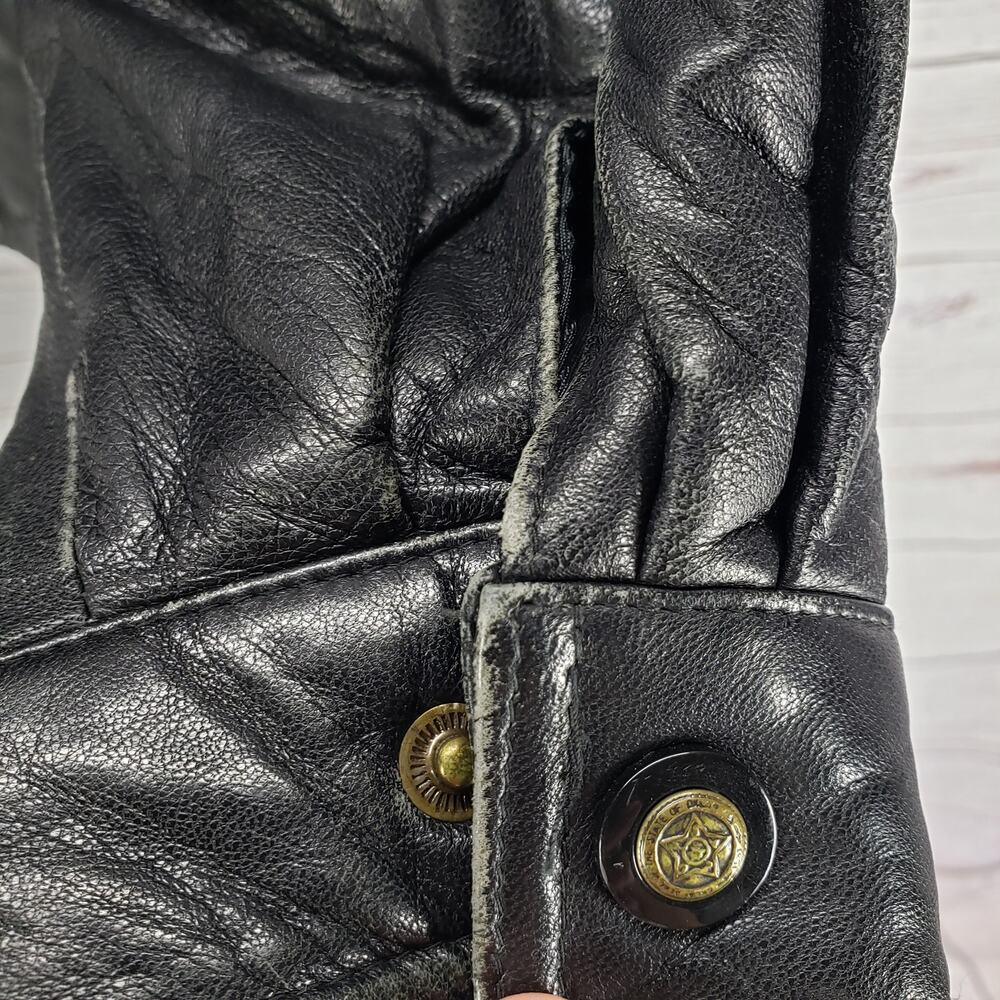 Monaco Leather Italy Men's Snap/Full Zip Lambskin Leather Jacket Size XL - Picture 13 of 16